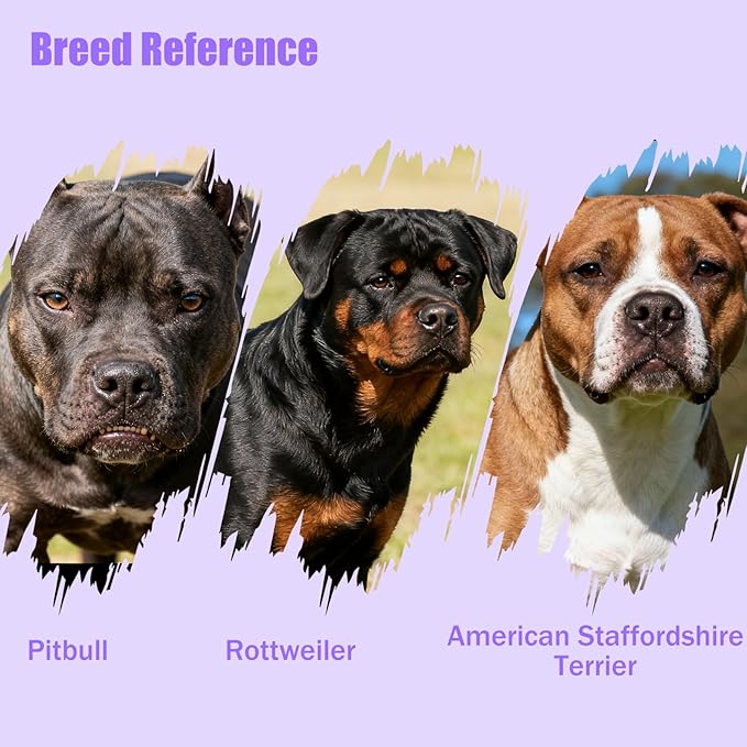 PVC Woven Basket Dog Muzzle for Medium & Large Sized Dogs - Pitbull, Amstaff & Rottweiler Breathable Adjustable Muzzle, Safe Anti-Chewing Biting Comfortable