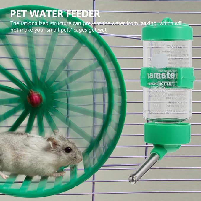 INOOMP 6 Pcs Pet Water Fountain Hanging Hamster Bottle Convenient Hamster Water Bottle Chinchilla - Chinchilla Supply Convenient