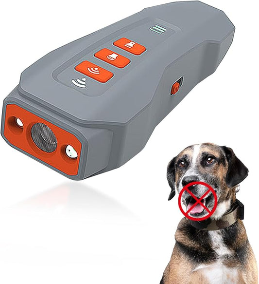 2026 Upgraded Anti Barking Device for Dogs, Ultrasonic Dog Bark Deterrent, Dog Bark Deterrent Devices, Best Anti-Barking Device, 3 Modes & LED Light Portable Indoor & Outdoor