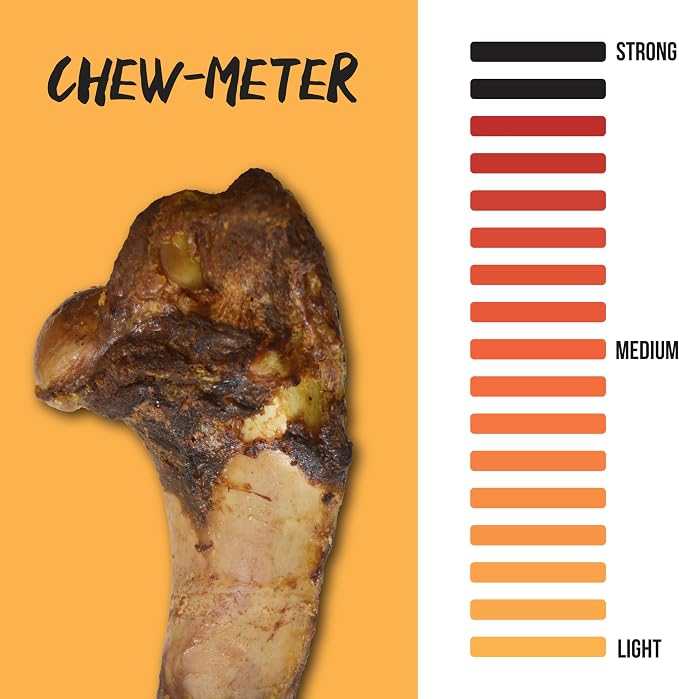 Grillerz Large Pork Bone, 2 Count, Pork Bones for Dogs, Rawhide Free, Dog Chew for Healthy Teeth & Gums, High Protein, Easy to Digest, Long Lasting, Natural Treats for All Breeds