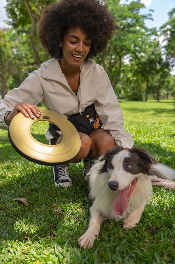 OllyDog Super Flyer, Floating Dog Disc for Water Play – Soft Durable Dog Fetch Toy, Eco-Friendly Recycled Material, Gentle on Teeth, Lightweight Flying Disc for Medium, Large Dogs (Alchemy, 11")