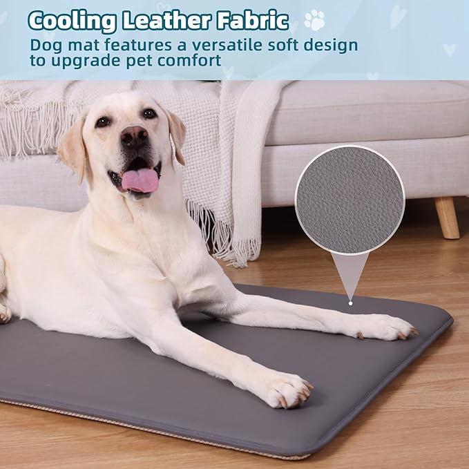 Large Dog Crate Pad Bed, Waterproof Outdoor Pet Bed for Large Dogs, Pet Bed with High Resilience Foam,Wipe Clean & Easy Rinse, Anti Slip 41 inch Graphite Grey