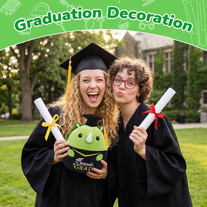 Graduation Dinosaur Stuffed Animal, 8 Inch Graduation Plush with Diploma Tassel Hat, Kindergarten Graduation Gifts for Kids Boys Girls, Elementary School Preschool Graduation Gift 2026