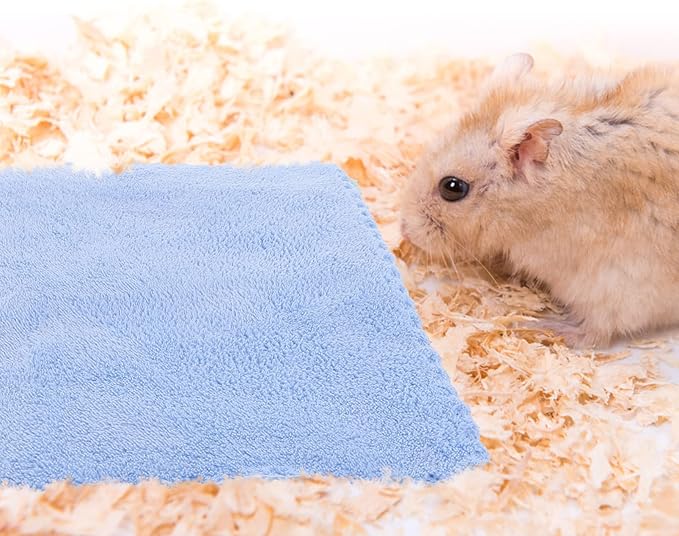 6pcs Guinea Pig Bedding Pet Fleece Blankets Hamster Bed Liners Small Towel Bath Towels