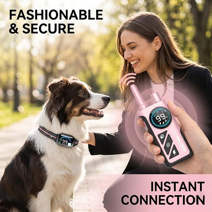 Dog Shock Collar with Remote Control, Shock Collar for Dogs, 2-in-1 Upgraded 3300FT Super Long Range Rechargeable Dog Shock Collar, 4 Safe Modes, IPX7 Waterproof Receiver