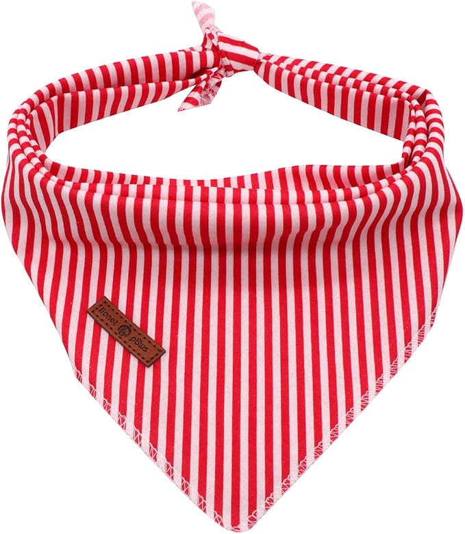 Lionet Paws Dog Bandana for Small Medium Large Dogs, Cat Dogs Kerchief Triangle Bibs Scarf for Girl or Boy