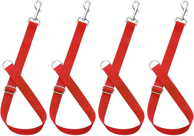 4Pcs Horse Bucket Strap Hangers Adjustable Nylon Straps Hanging Feed Tack for Hay Nets Water Buckets Horse Suppliers