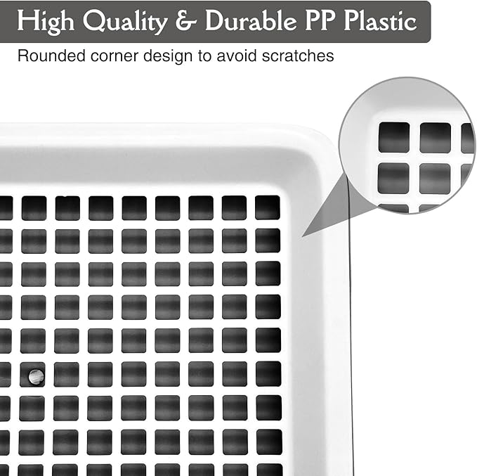 Fhiny Guinea Pig Litter Box, Small Pet Potty Training Chinchilla Bedding Litter Pan with Disposable Cage Liners & Cleaning Broom Cage Accessories for Young Guinea Pig Chinchilla (Black)