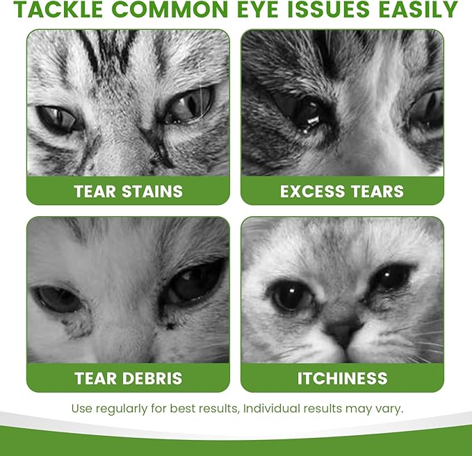 Dog Eye Drops for Allergies & Itching - Relief for Dry Red Eyes, Tear Stain & Discharge, Pet Eye Wash for Dogs & Cats - Gentle Sting-Free Pet Eye Cleaner, 4.24 fl zo
