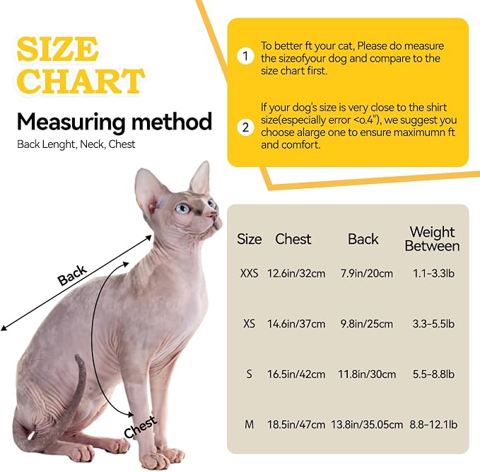 Bumblebee Cat Costume for Sphynx & Small Dogs, Fit Halloween, Yellow, XS | Cute Bee Stripes Hoodie, Soft Warm Fleece, Holiday Cosplay Outfit, Daily Leisure Wear, Easy to Put, Safe for Leash Walking