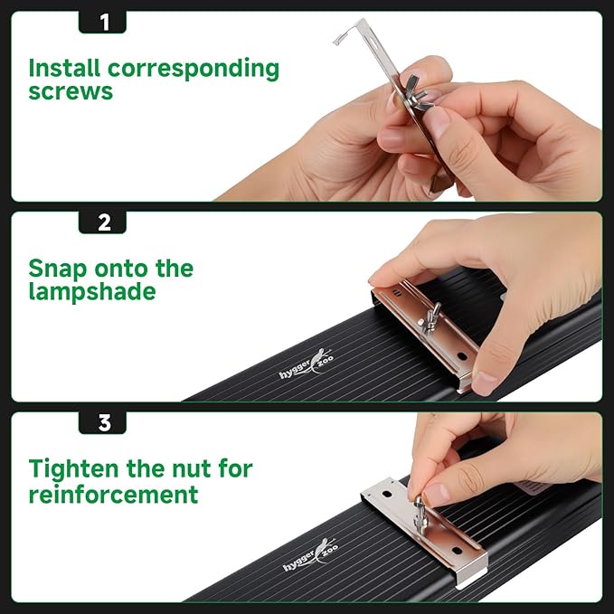 T5 UVB Reptile Light Fixture Upgrade Square HO UVB Bulb Lighting Combo Kit 10.0 UVB Light for Reptiles Terrarium Fluorescent 24W Reptile Light Bar UVA UVB Desert Lamp for Bearded Dragon Turtle Tank