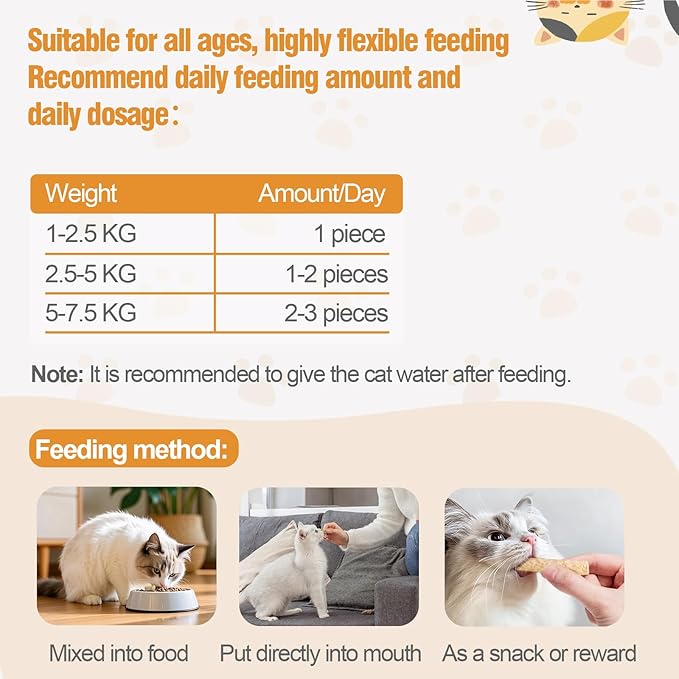 Freeze Dried Chicken Flavor Cat Trests Natural Cat Dental Chew Sticks for Teeth Cleaning, High Protein Grain Free Cat Training Food Healthy Snacks for Kittens & Adult Cats