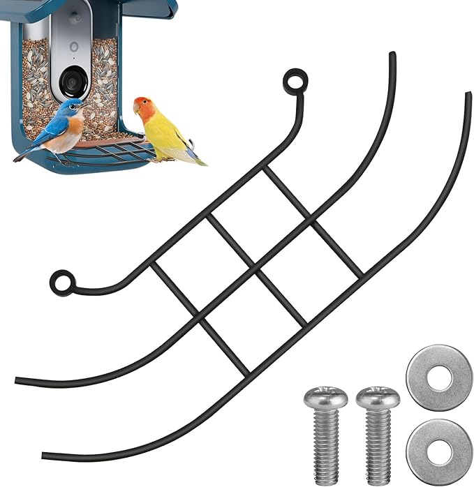 Metal Perch Extender for Bird Buddy Feeder, Suet Feeder Accessories and Replacement Part – Easy Installation with 2 Screws, Supports Multiple Birds for Enhanced Birdwatching & Photography