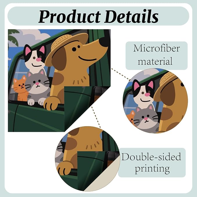 CREATCABIN 6Pcs Dog Glasses Cleaning Cloth Microfiber Cleaning Cloths Reusable Thicken Soft Multicolor Eyeglasses Cleaner Wipes Washable for Eyeglasses Camera Lens Laptops Screens Cell 6 x 6 Inch