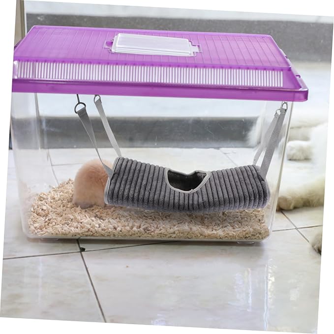 SUPVOX Hanging Hammock for Small Animals Ferret Plush Soft and Breathable Pet Tunnel