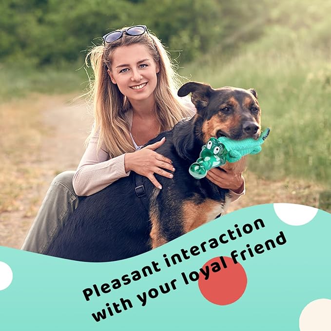 Fuufome Large Dog Chew Toys for Aggressive Chewers： Almost Indestructible Dog Toy to Keep Them Busy & Reduce Boredom-Gift Toys for Small Medium, Large Breed