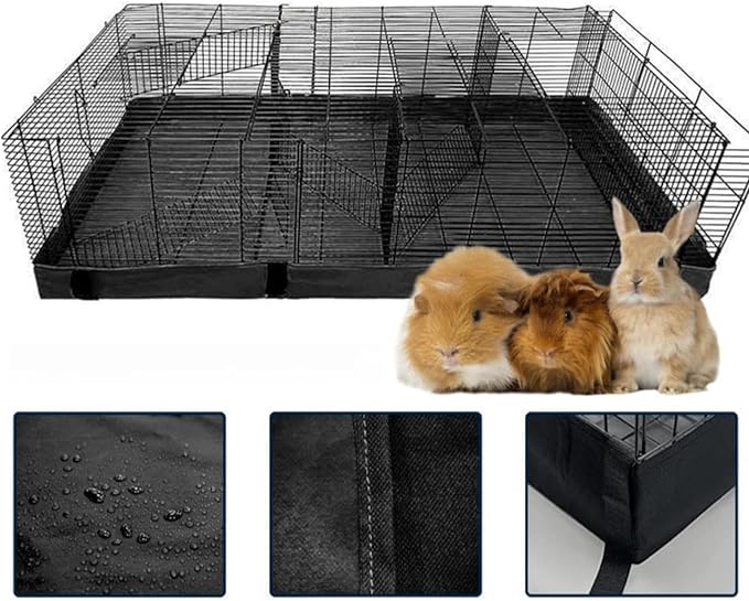 Guinea Pig Cage Liner, Waterproof Bedding Washable Tarp Bottom Cage Accessories for Bunnies Chinchillas Small Pets