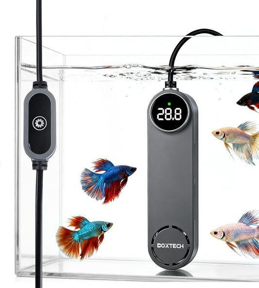 boxtech 300w Fish Tank Heater - Aquarium Heater with Led Digital Display, External Temperature Controller, Overheat Protection for 35 to 70 Gallon Tank