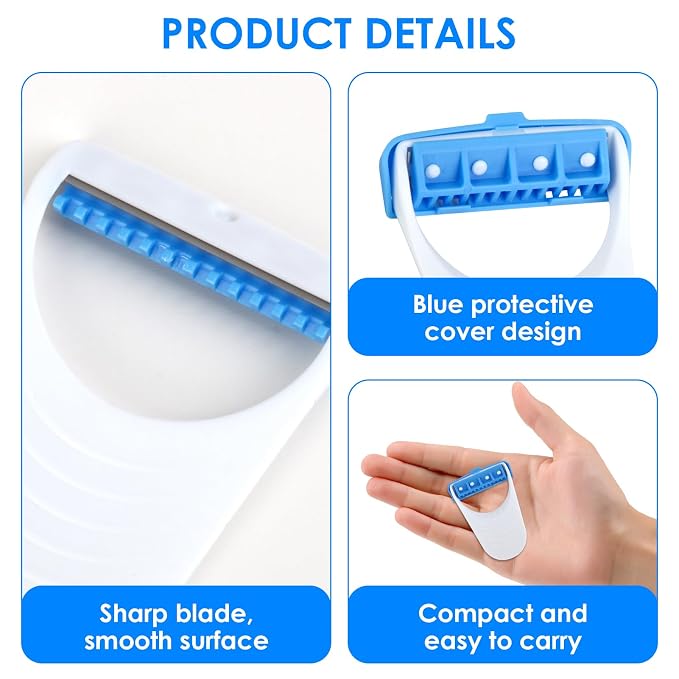 6 PCS Disposable Horse Grooming Razors, Stainless Steel Blade Detail Trimmers for Mane/Tail & Face Whiskers, Handheld Single‑Use Grooming Tools for Equine Care