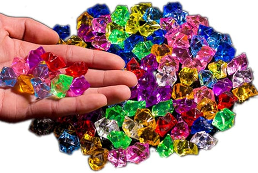 Ivie Colorful Crystal Stone Acrylic Glass Transparent Stone for Fish Tank,Aquarium,Terrariums,Vase,Plants,Garden Decoration (200grams) (mix)