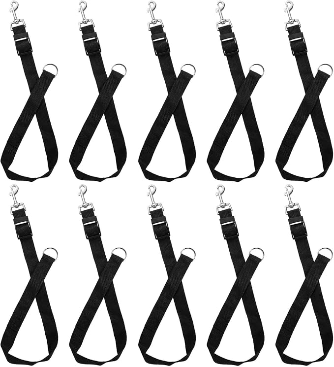 STARVAST 10 PCS Horse Bucket Straps, Sturdy Nylon Bucket Straps Adjustable Horse Trailer Ties for Water Bucket Horse, Hay Nets, Water Buckets, Horse Outdoor Feeders