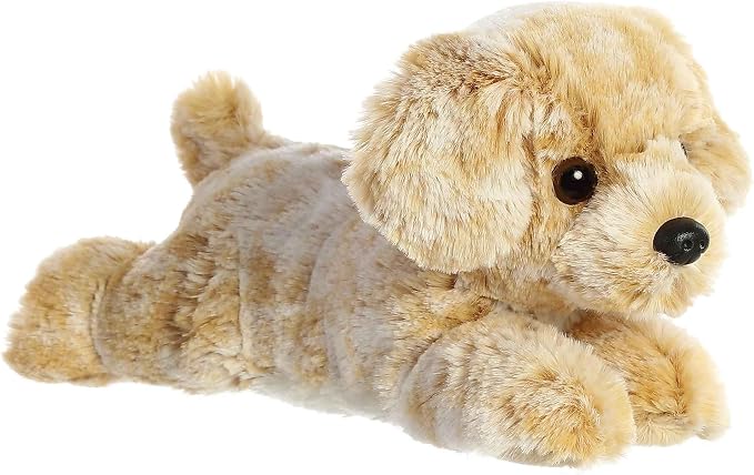 Aurora® Adorable Mini Flopsie™ Rusty Retriever™ Stuffed Animal - Mini Companions Ready for Playful Adventures - for Kids All Ages, Toddlers, Adults, and Families - Brown 8 Inches