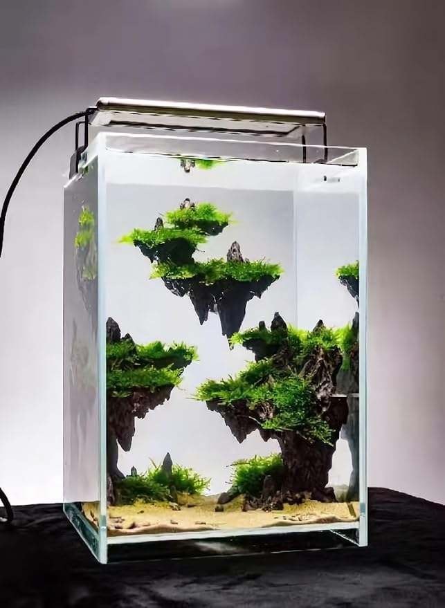 Allcolor Fish Tank Decor Rocks.Aquarium Decoration Model.Easy Superior Aquascape (Elf Island)