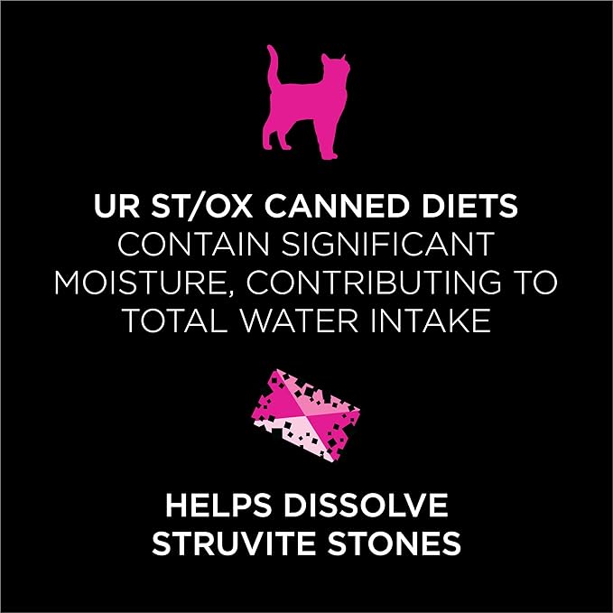Purina Pro Plan Veterinary Diets UR Urinary St/Ox Savory Selects Feline Formula Turkey & Giblet Recipe in Sauce Wet Cat Food - (Pack of 24) 5.5 oz. Cans