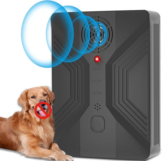 Anti Barking Devices, Anti Barking Device for Dogs Long Range 50ft, Barking Control Devices for Dog Training in Outdoor, 3 Modes Ultrasonic Bark Box, Dog Bark Deterrent Devices, Dog Barking Silencer | Gentle correction of pet bad behaviors， Auto-activa...
