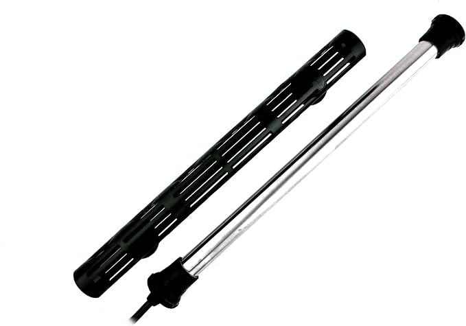 Finnex Premium Titanium Aquarium Heater, TH Series, Deluxe Nickel Coil, Heater Guard, Made in Taiwan (800 Watts)