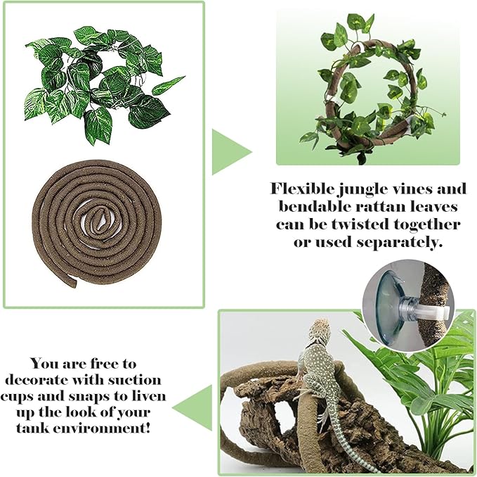 kathson Gecko Coco Hut Lizard Coconut Hide Cave Natural Coconuts Husk Reptile Hanging Nest Habitat Decor Bearded Dragon Terrarium Accessories for Crested Gecko Chameleon Snake Spider (4 PCS)