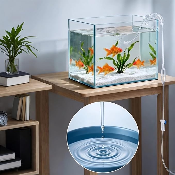 Drip Acclimation Kit for Saltwater and Freshwater Aquariums,Fish Tanks,Adjustable Slow Drip System for Shrimp,Marine Fish,Coral,Plants