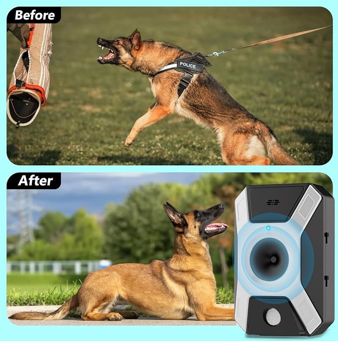 CHENAN Anti Barking Device,Ultrasonic Bark Box Anti Bark Device,Dog Bark Deterrent Devices,3 Adjustable Modes, Rechargeable Dog Barking Control Devices,Bark Box for Indoor & Outdoor Use