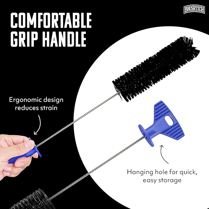 Brushtech Hummingbird Feeder Brush – Flexible 14-Inch Long Cleaning Tool with 1.5-Inch Diameter for Bird Feeder Maintenance, Narrow Opening Access, Deep Cleaning & Ergonomic Handle Design
