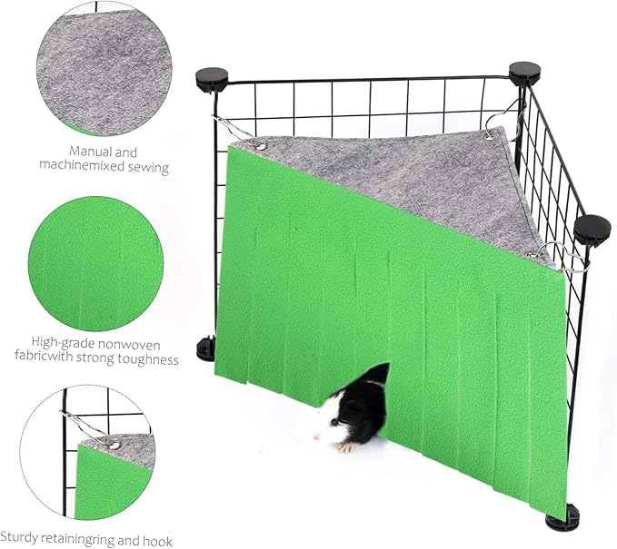 BESTonZON Pet Hammock Tent for Hamsters Rabbit Rats Small Animal Hideout Fun Exercises and Dental Care Function Corner House Tent Hideaway Shelter Toy