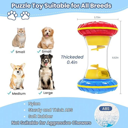 BoYoYo Interactive Dog Toys, Dog Puzzle Toys for Smart, Dog Enrichment Toy to Keep Them Busy, Treat Dispensing Toy Slow Puzzles Feeder, Blue