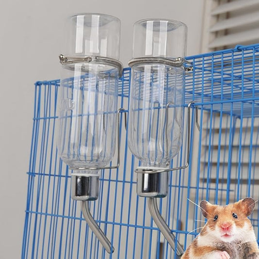 350ml Hamster Water Bottle No Drip Pet Wire Cage Water Feeder Animal Crate Waterer for Hedgehog Sugar Glider Rat Mice Pet Toy Storage