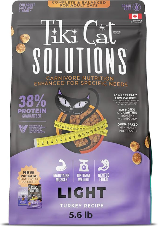Tiki Cat Born Carnivore Optimal Weight Dry Cat Food, Turkey, 5.6 lbs Bag