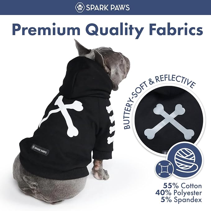 Spark Paws Dog Hoodie – Premium Dog Sweater for Small, Medium, and Large Dogs | Warm Outfits for French Bulldogs, Pitbull, Puppy, Winter Jacket Alternative - Woof - 5XL