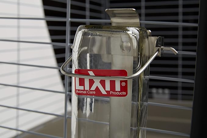 Lixit Glass Tube Water Bottle for Birds, Dogs, and Small Pets, Medium Tube, 16 Oz