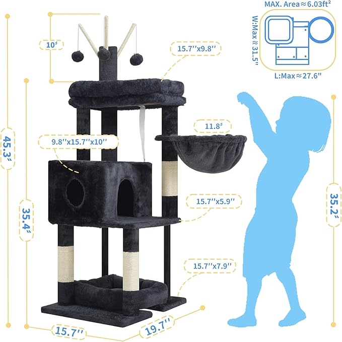 Heybly Cat Tree， HCT202SG