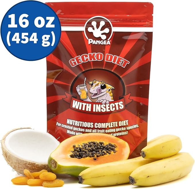 Pangea Fruit Mix with Insects Crested Gecko Complete Diet 1 lb
