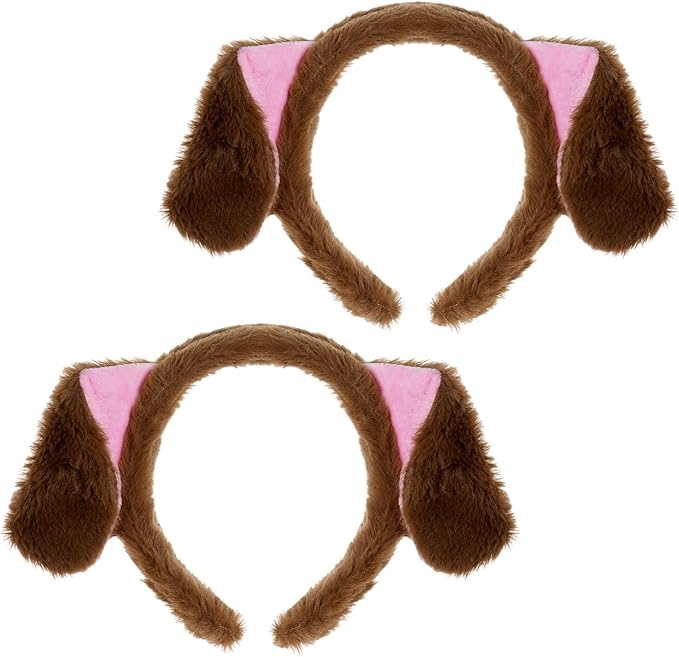 Pistha 2 PCS Animal Ears Headband Cute Furry Animal Ears Headbands for Halloween Costume