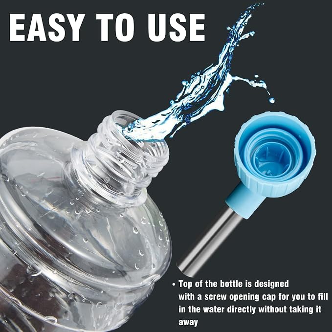 Dog Water Bottle for Crate Cage 34 oz/ 946ml BPA Free Pet Small Animal Auto Water Dispenser Feeding Leakproof Bottle for Dogs and Cats