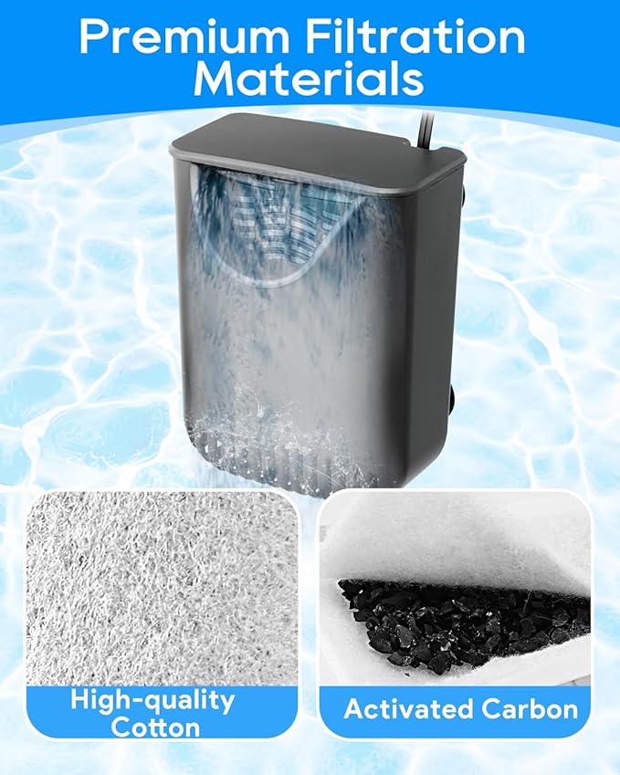 8 Pack Small Aquarium Filter Cartridge Compatible with Tetra Small Filter Cartridges, Compatible with Tetra Whisper Filter Small, Fish Tank Filter Cartridge for 3–10 Gallon Fish Tank