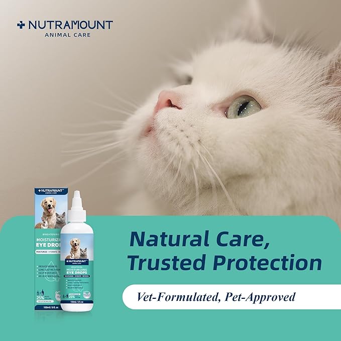 Moisturizing Eye Drops for Dogs, Cats, and Livestock 150ML/5 fl. oz Dry Eye Solution 1 Piece