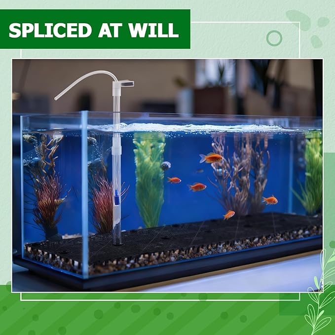 Sieral Undergravel Aquarium Filter for 40-55 Gallon Tanks, 16 Pcs 5.7'' x 5.7'' Plates, Under Gravel System for Clean Water, with 4 Uplift Tube and 1 Filter Cotton, for Fish Tank Fresh and Saltwater