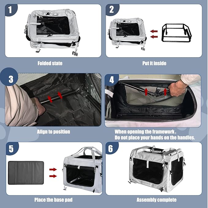 Extra Large Cat Carrier for Large Cats or 2 Small Cats - Soft-Sided Pet Carrier for Car Travel, Top Load, 4 Openings, Anti-Sag Iron Frame, Anti-Sagging pad, Zipper Lock Buckle, Foldable