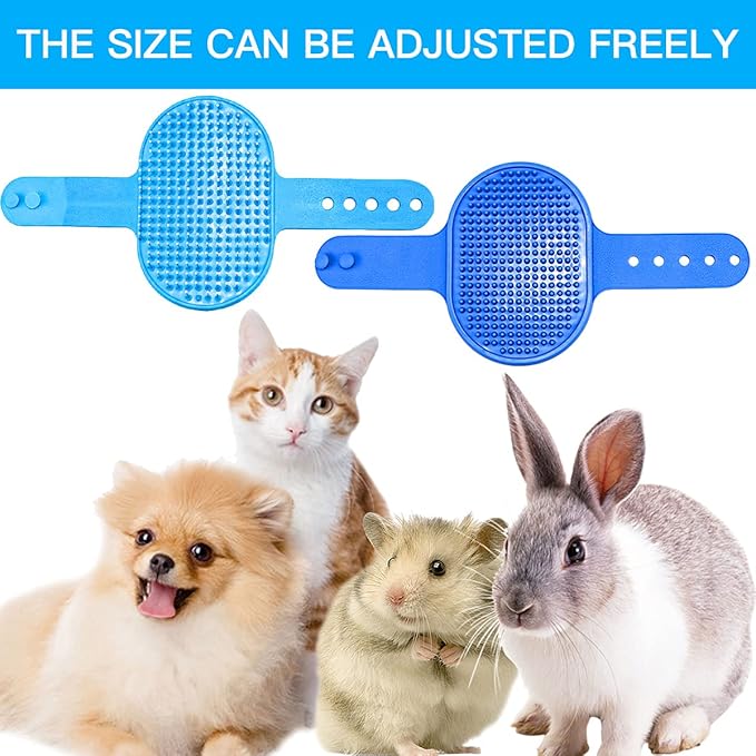 4 Pieces Bunny Grooming Kit - Hair Remover, Brush, Steel Comb, and Double-Sided Comb for Guinea Pigs & Rabbits