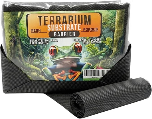 CTWPets 48x18 Reptile Substrate Barrier Mesh, Cut to Fit Any Size – Bioactive False Bottom Terrarium Drainage Layer for Geckos, Ball Pythons, Dart Frogs, Tarantulas